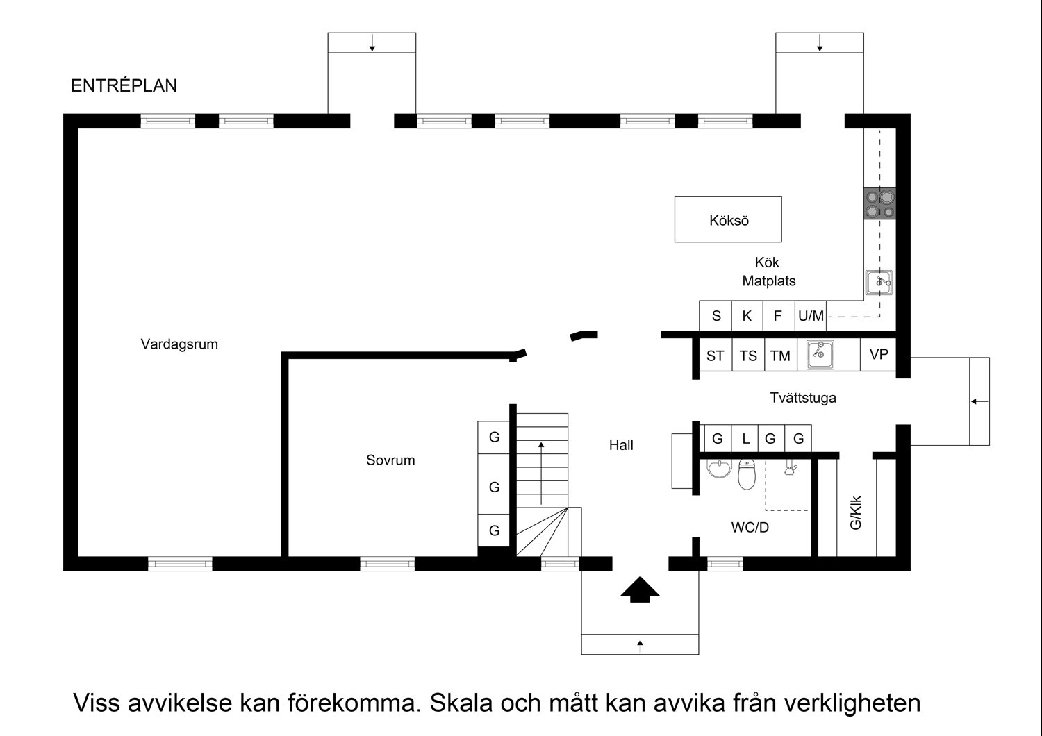 Planritning entreplan